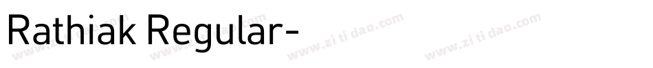 Rathiak Regular字体转换